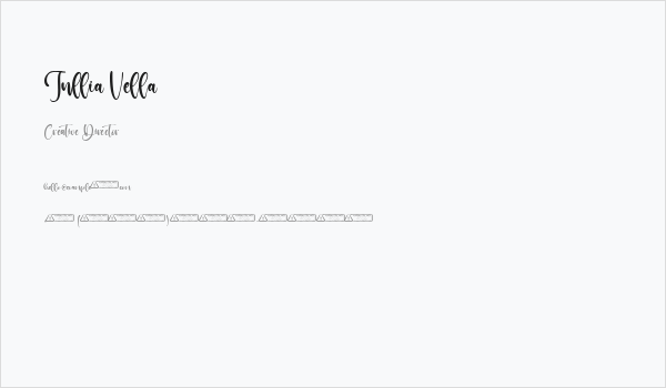 Jullia Vella Business Card