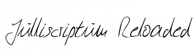 Julliscriptum Reloaded  Frei Schriftart Herunterladen