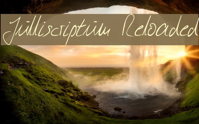 Julliscriptum Reloaded Font examples