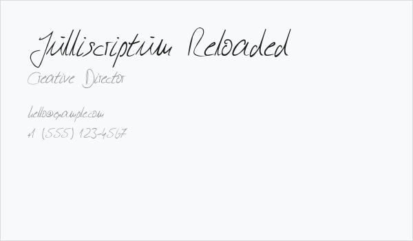 Julliscriptum Reloaded Business Card