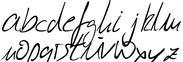 Julliscriptum Reloaded Font LOWERCASE