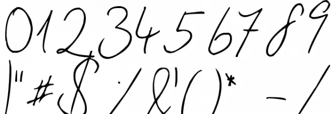 Julliscriptum Font OTHER CHARS