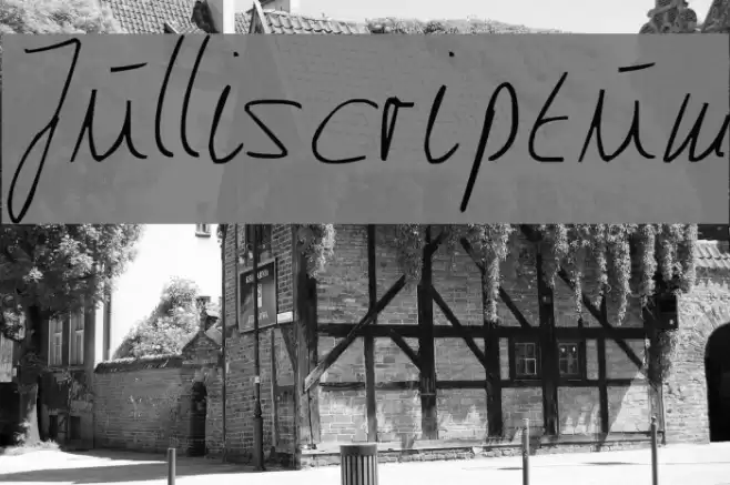Julliscriptum Font examples