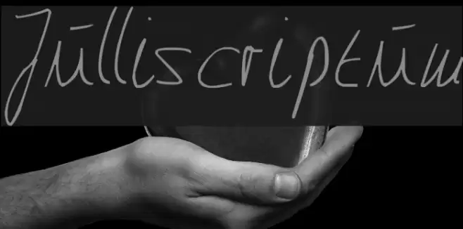 Julliscriptum Font examples