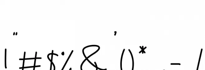 Jullyet Font OTHER CHARS