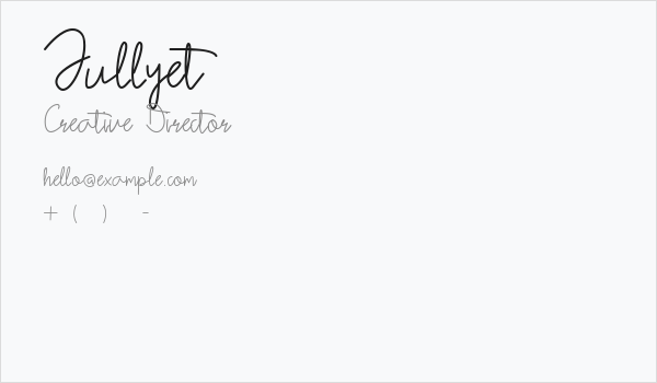 Jullyet Business Card