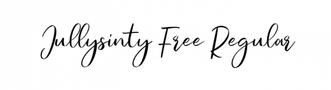 Jullysinty Free Regular  تنزيل الخطوط