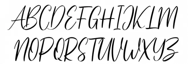 Jullysinty Free Regular Font OTHER CHARS