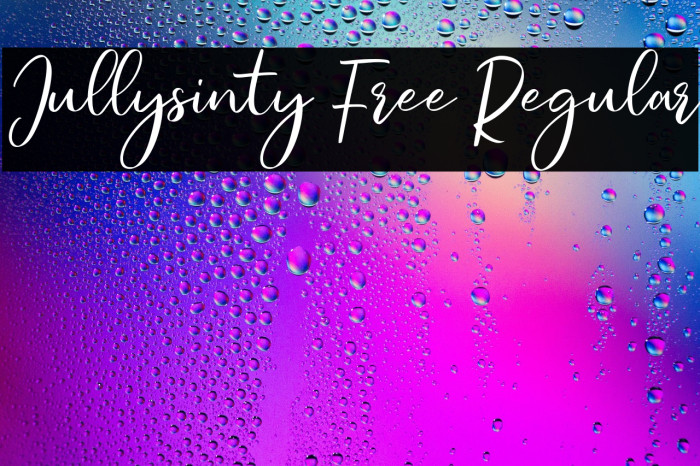 Jullysinty Free Regular Example 3