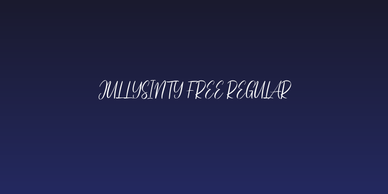Jullysinty Free Regular Social Header