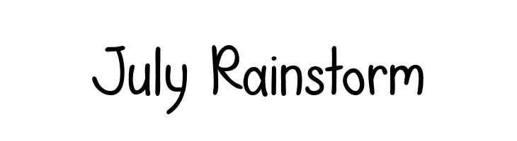 July Rainstorm  font caratteri gratis