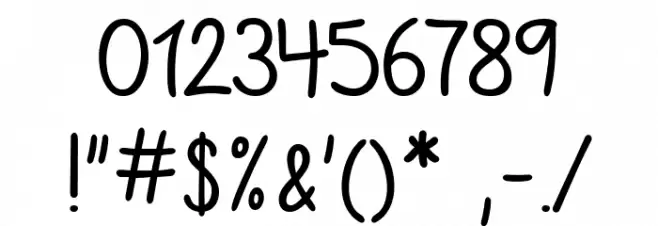 July Rainstorm Шрифта ДРУГИЕ символов