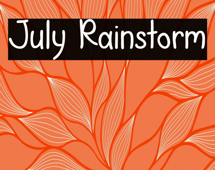 July Rainstorm Example 1