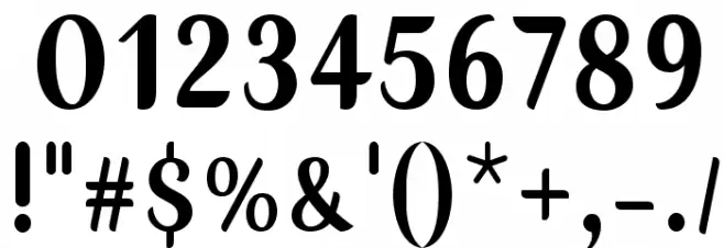 July Seventh Font OTHER CHARS