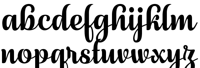July Seventh Font LOWERCASE
