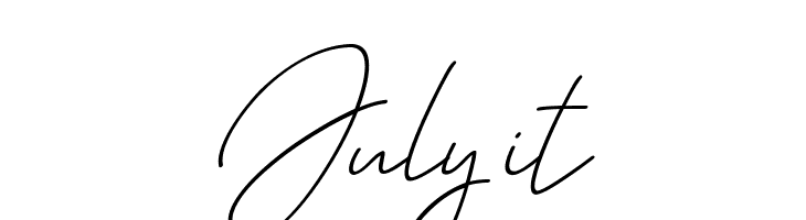 July it  免费字体下载