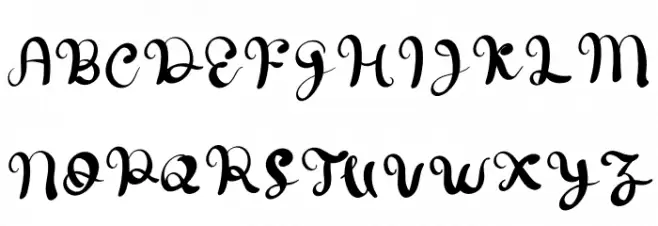 July Schriftart Groß