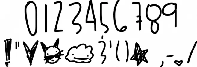 JulyFireworks Font OTHER CHARS