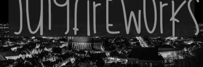 JulyFireworks Font examples