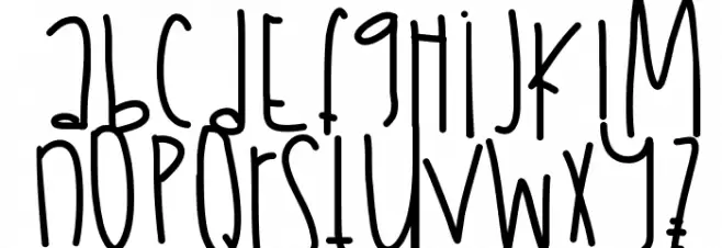 JulyFireworks Font LOWERCASE