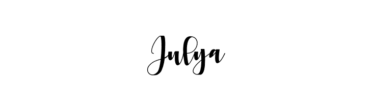 July Font LOWERCASE