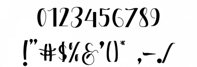 Julya Font OTHER CHARS