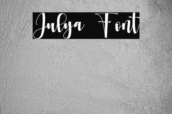 Julya Font examples