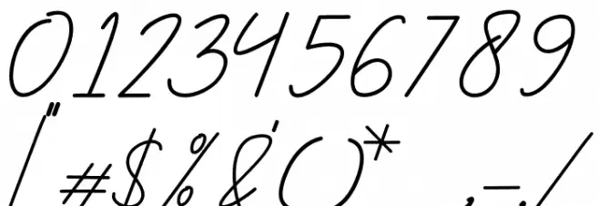 Julyit Font OTHER CHARS