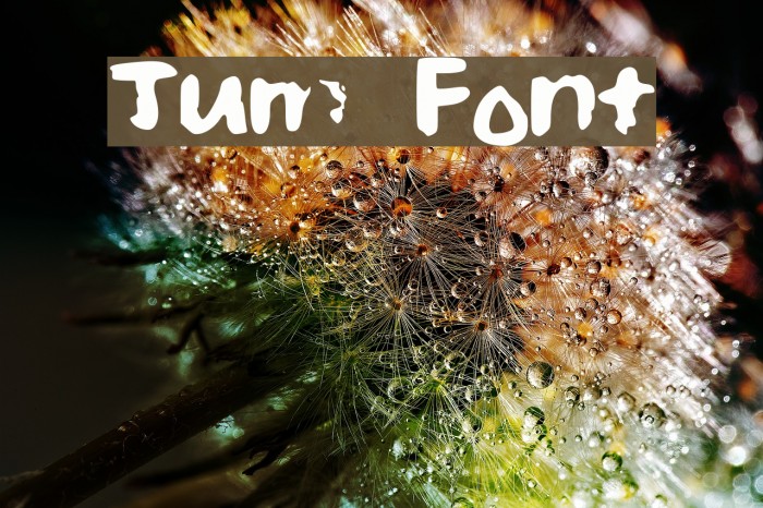 Jum Font examples
