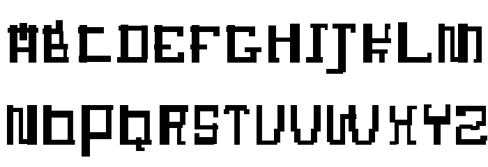 Jumang Font LOWERCASE
