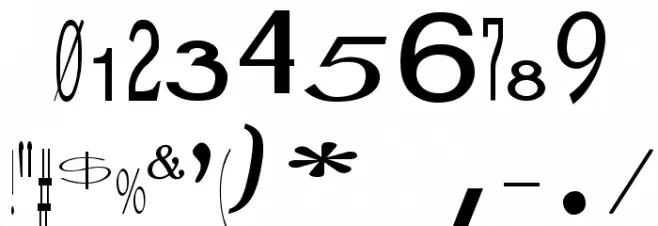 Jumbalaya Font OTHER CHARS