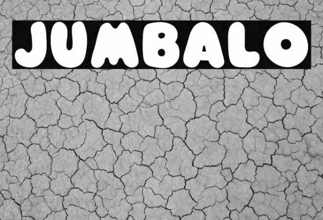 Jumbalo Font examples