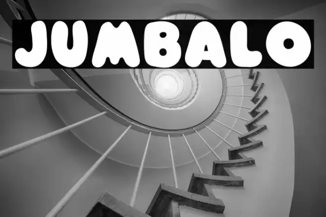 Jumbalo Font examples