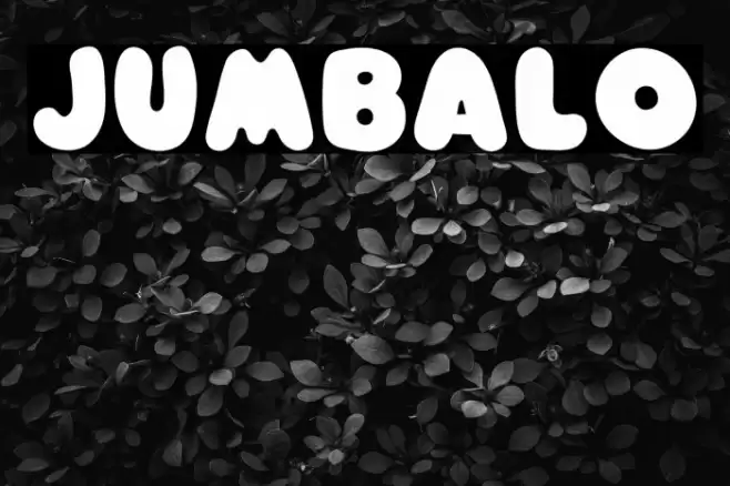 Jumbalo Font examples