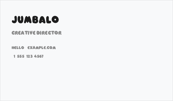 Jumbalo Business Card