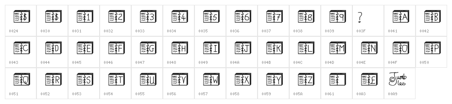 Jumble Book Character Map