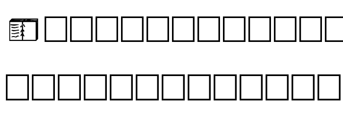 Jumble Book Font LOWERCASE
