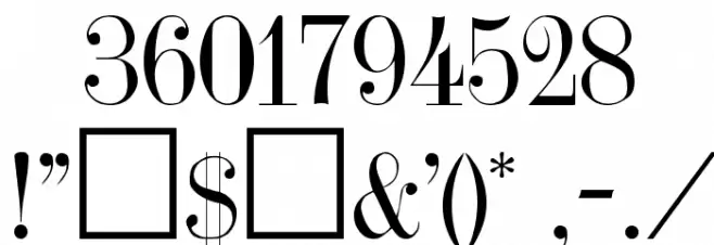 Jumble Plain Font OTHER CHARS