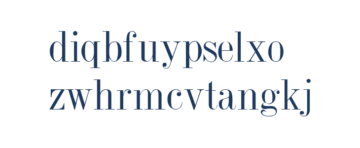 Jumble Plain Lowercase