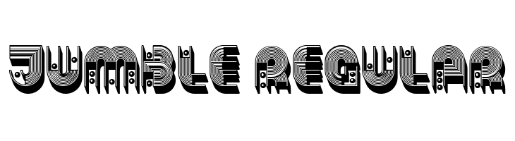 Jumble Regular  Free Fonts Download