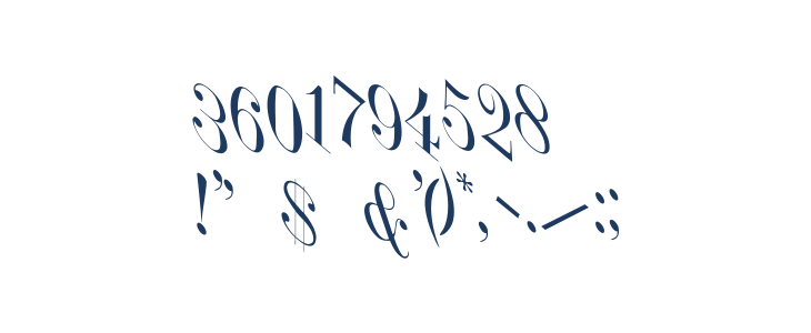 JumbleItalic Other Characters