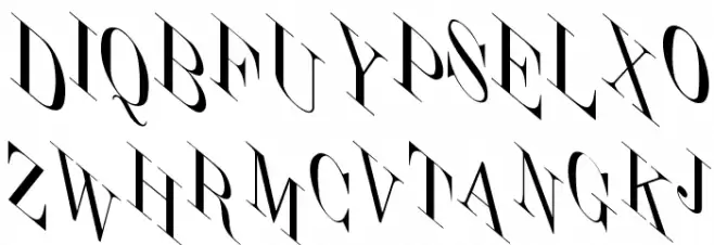 JumbleItalic Fonte MAIÚSCULAS