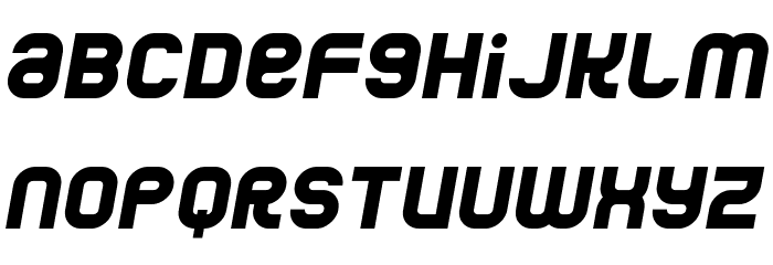 Jumbo Italic Font LOWERCASE