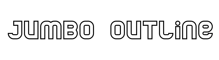 Jumbo Outline  font caratteri gratis