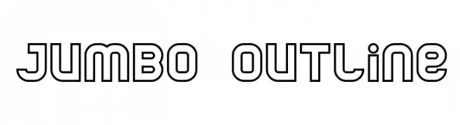 Jumbo Outline  font caratteri gratis
