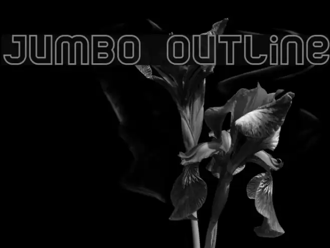 Jumbo Outline フォント examples