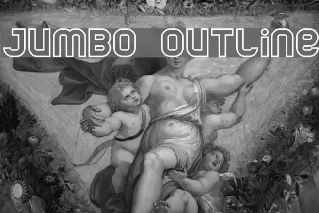 Jumbo Outline フォント examples