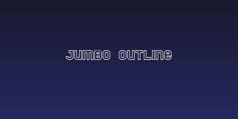 Jumbo Outline Social Header
