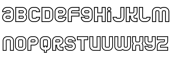 Jumbo Outline Font LOWERCASE