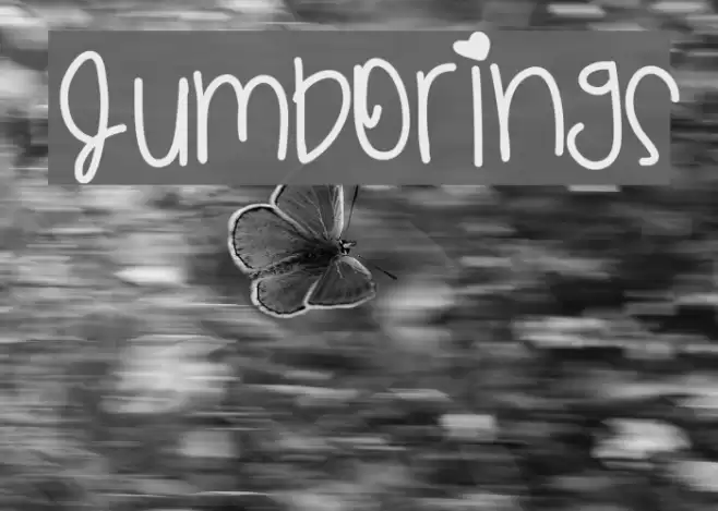 JumboRings Font examples